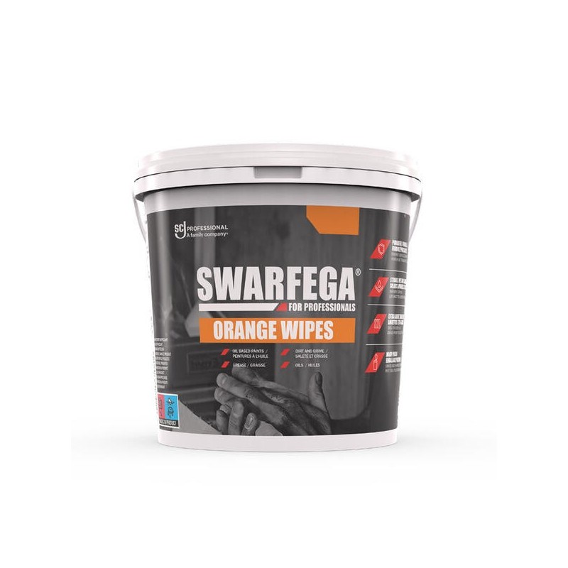 Toallitas Swarfega Orange Wipes eliminan suciedad y grasa sin agua